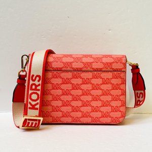 Michael Kors Sloan Editor Leather Flap Crossbody Bag